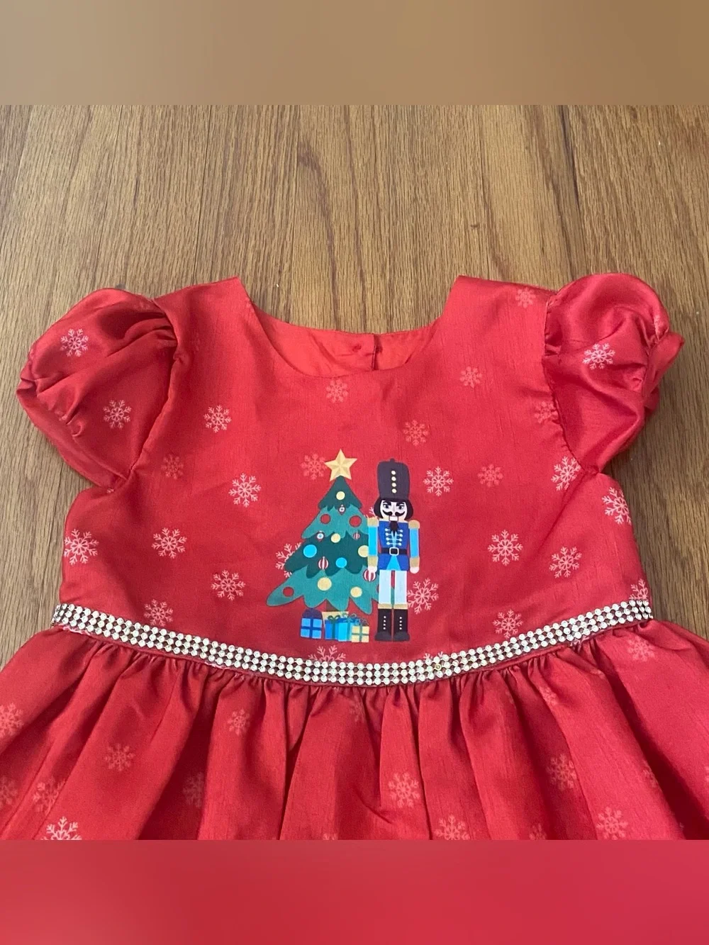 Blueberi Boulevard Formal Nutcracker Print Holiday Dress